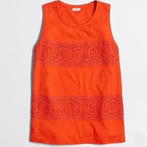 J. Crew Factory Crochet Detail Tank
